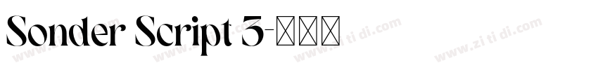 Sonder Script 3字体转换